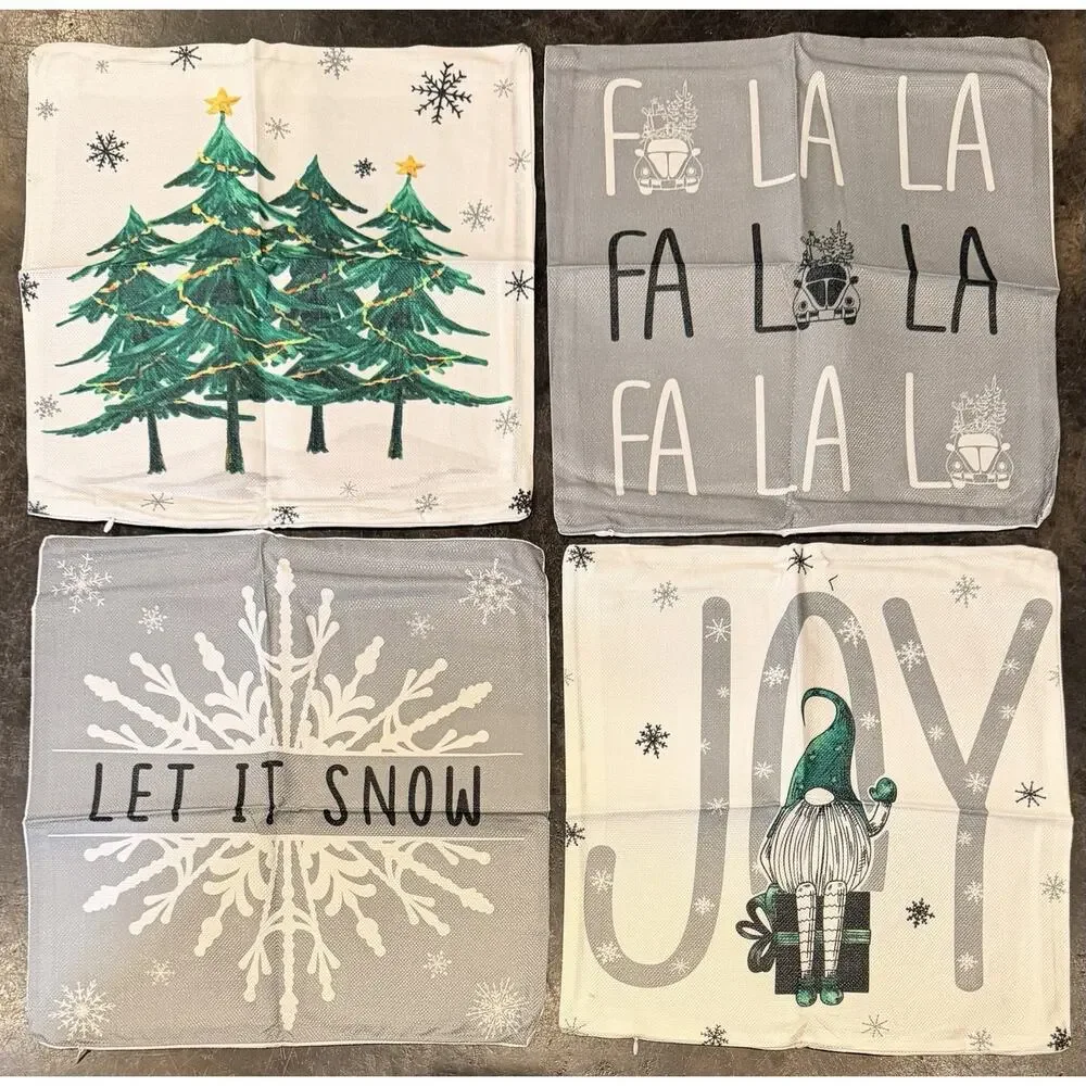 Christmas Throw Pillow Covers Set 16